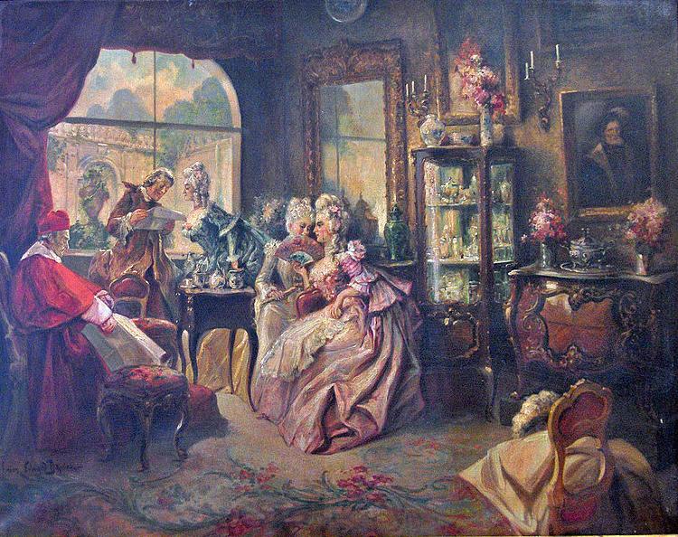 Georges Jansoone siesta of Monsignor Norge oil painting art